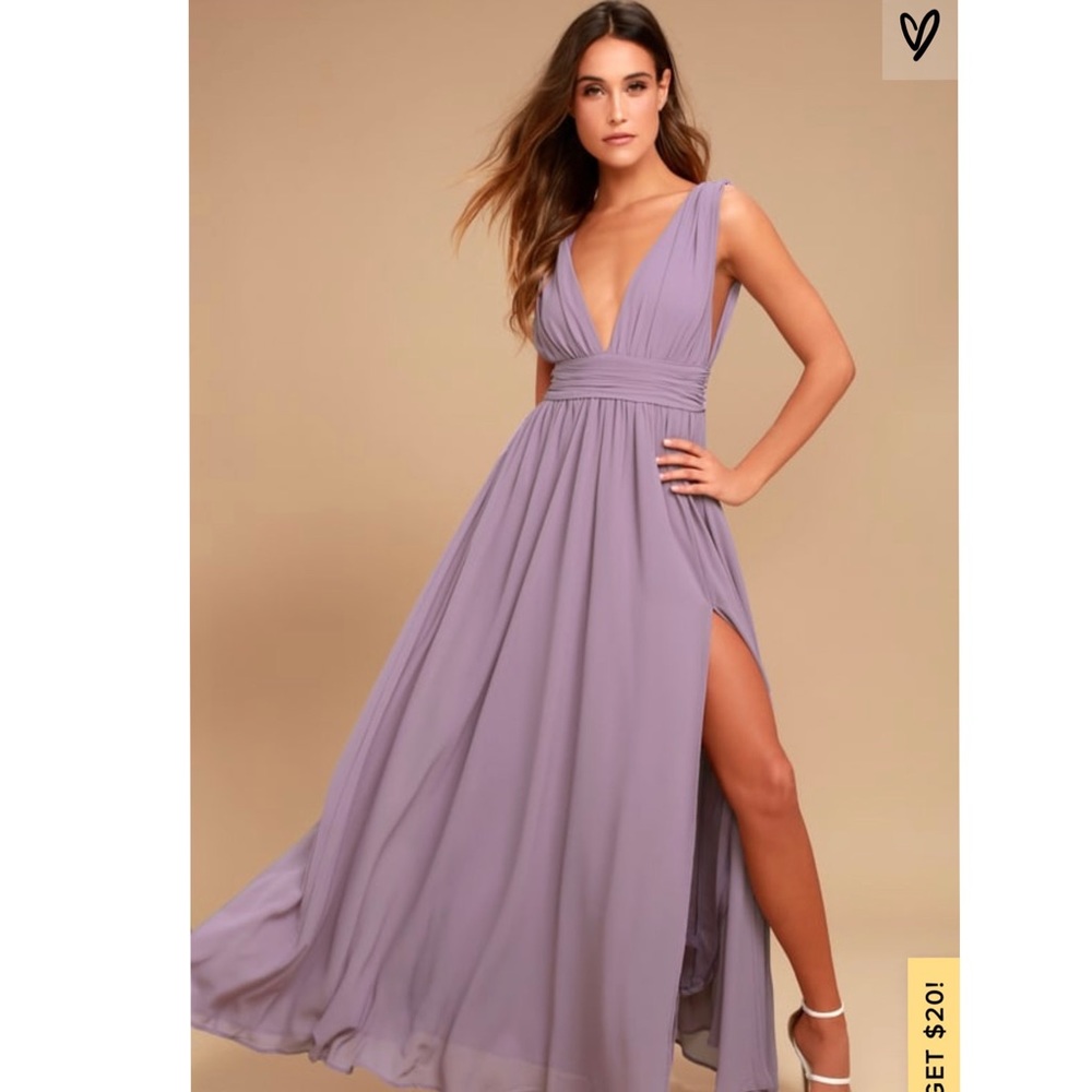 Lulus heavenly hues purple maxi